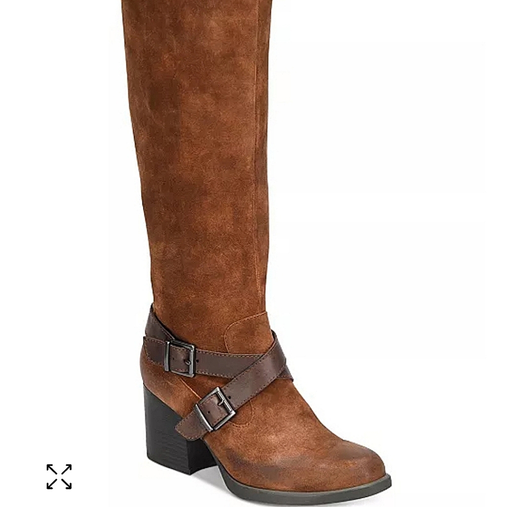 Dakota BOC by Born distressed brown suede riding boots size 8